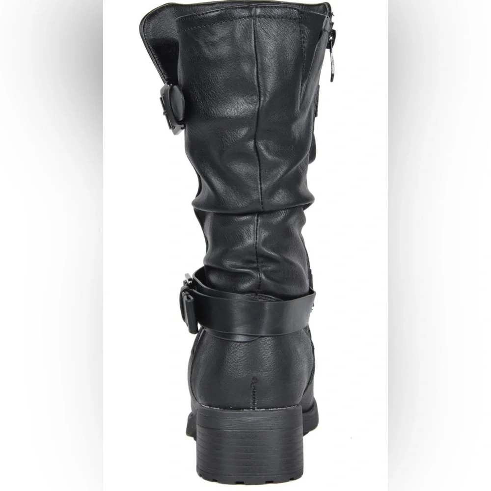 Mid Calf Riding Winter Boots - Picture 4 of 7